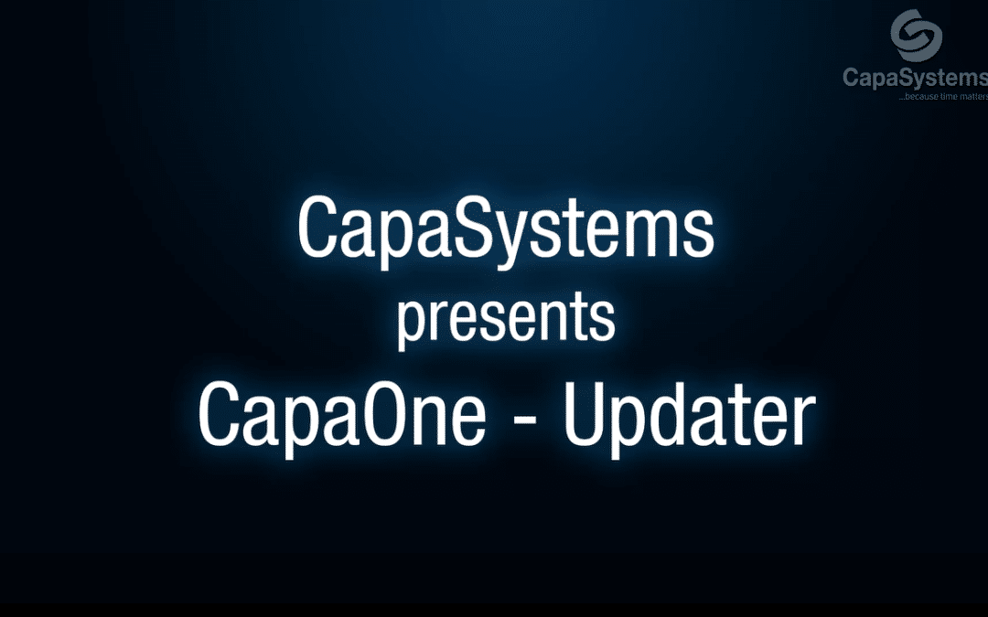 Introducing CapaOne Updater